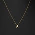 Fashion Gold Chain Initial Charms Necklace Pendant Metal Letters For Jewelry Cut Letters Single Name Necklaces
